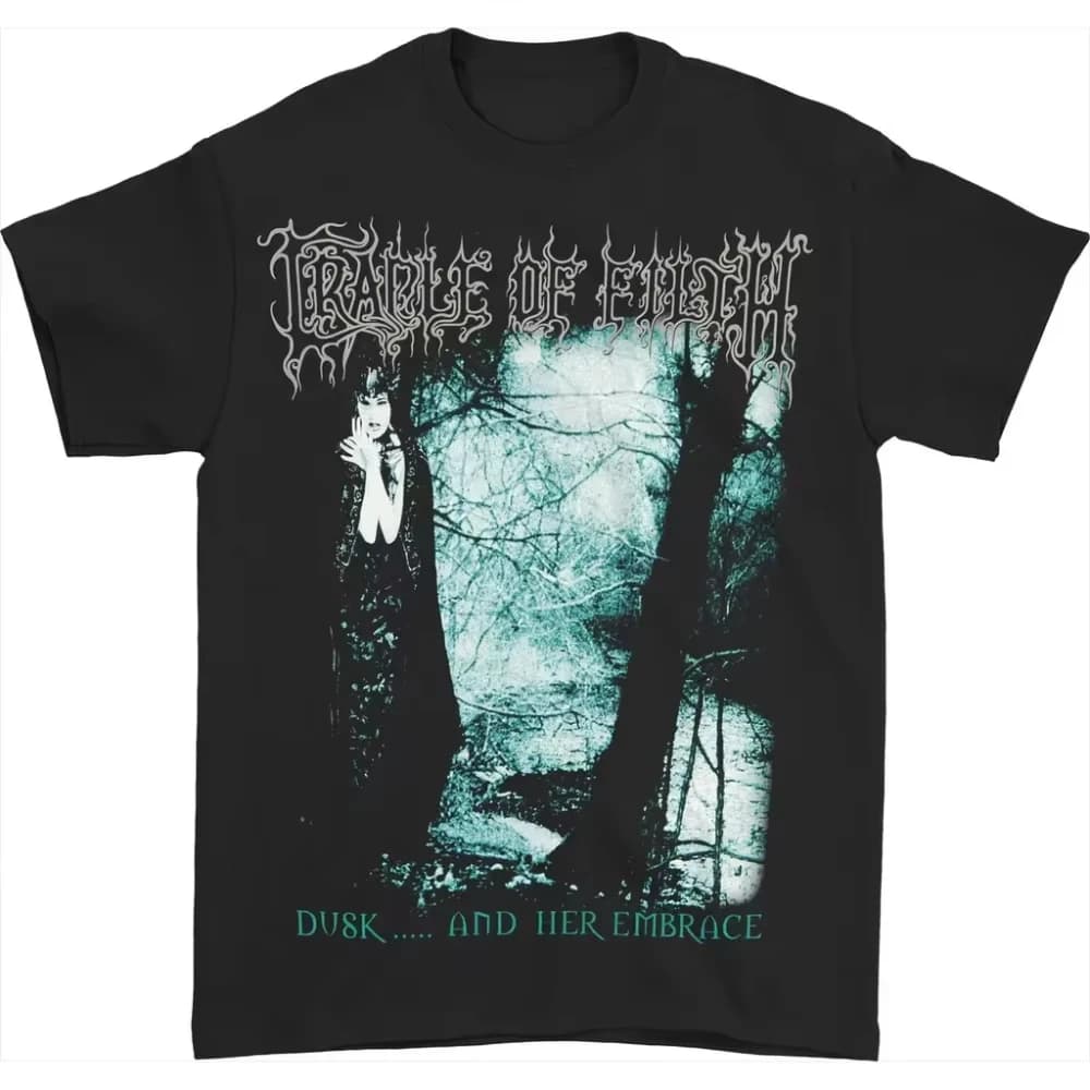2025 Hot Sale Summer Cotton Women and Men T Shirt CRADLE OF FILTHDusk and Her Embrace Printed Unisex T-shirt