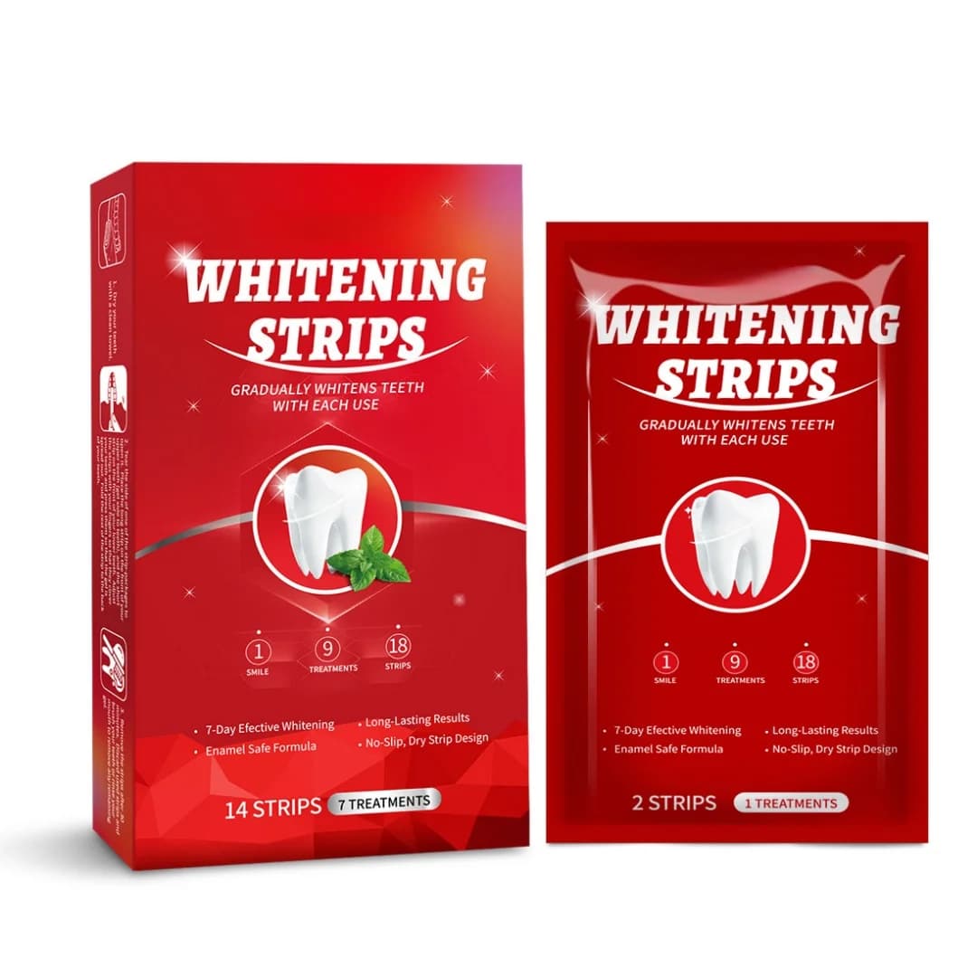 7 pairs/box Whitening Strips For Denti Macchie Plated Fresh Food Efficacy Domestic Use Tooth Whitening Kit Product for Oral Hygiene Care