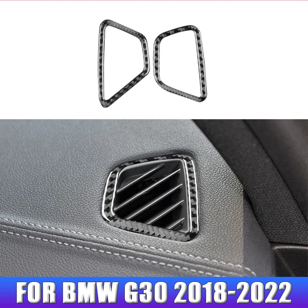 Accessories for BMW Series 5 G30 2018-2022 Carbon Fiber Decorative Frame for Air Tools and Boxes Panel