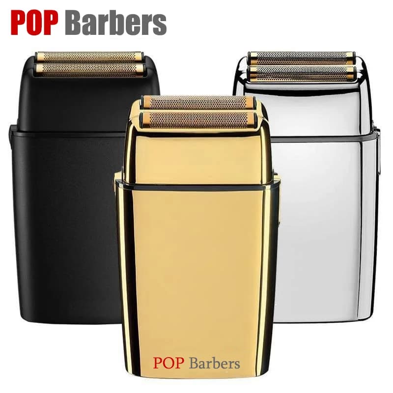 Popbarbers 8800 rpm rechargeable metal shaving electric shaving scissors for men's head slimming razor professional trimmer