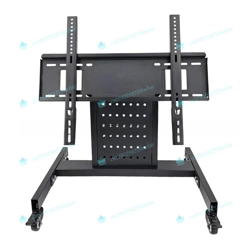 Supporto TV a bassa altezza con inclinazione e rotazione, carrello mobile angolabile per monitor da pavimento per palcoscenico, studio, casa