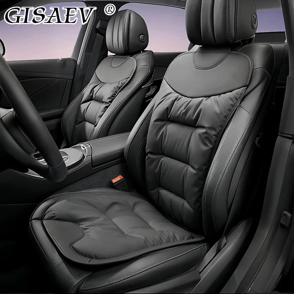 GISAEV Set di cuscini per seggiolino auto Raffreddamento Traspirante Antiscivolo Universale adatto per Berlina SUV MPV Auto Coprisedile anteriore posteriore Accessorio
