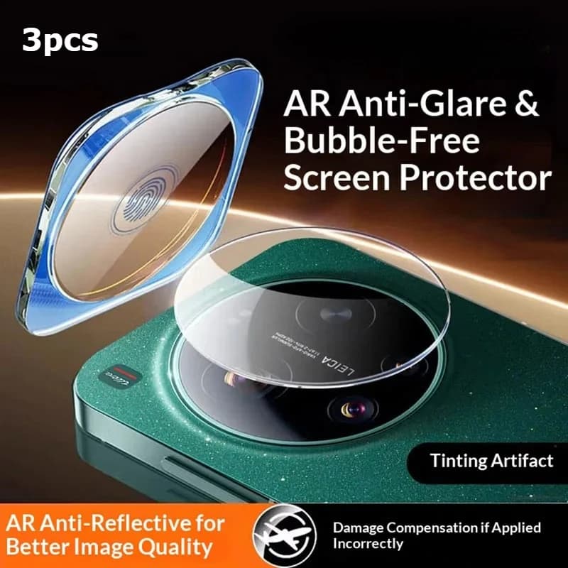 3 Pcs For OPPO Find X9 Ultra X9 X9s Pro Camera Lens Protector Back Tempered Glass Lens Protective Ring Film Locator Installation