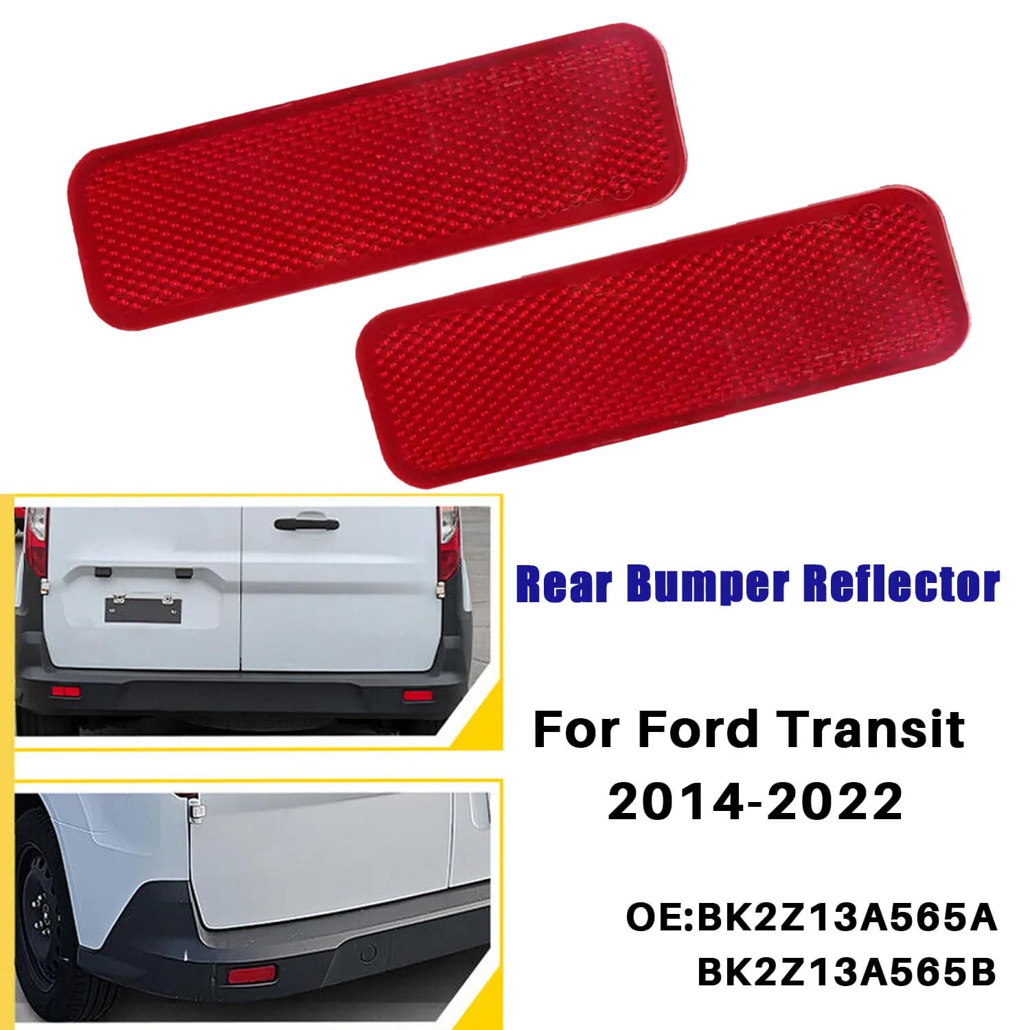 Per Ford Transit Connect 2014 2015 2016 2017 2018 2019 2020 2021 2022 Paraurti posteriore Riflettore Fanale posteriore Senza lampadine BK2Z13A565B