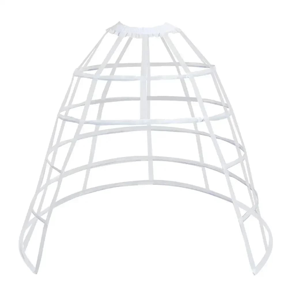 Hollow Ruffled Bird Cage Fishbone Skirt Support Petticoat Girls Cosplay Violence Lolita Underskirt