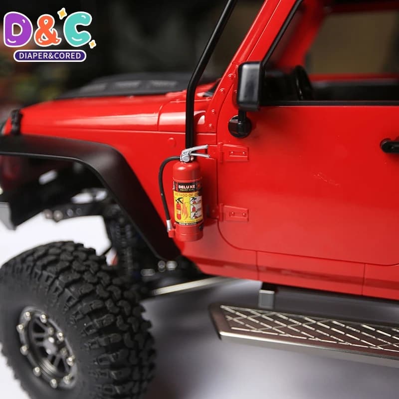 RC accessori per auto decorazione Mini estintore per 1/10 RC Rock Crawler Axial SCX10 TAMIYA C01 D90 TF2 TRX-4