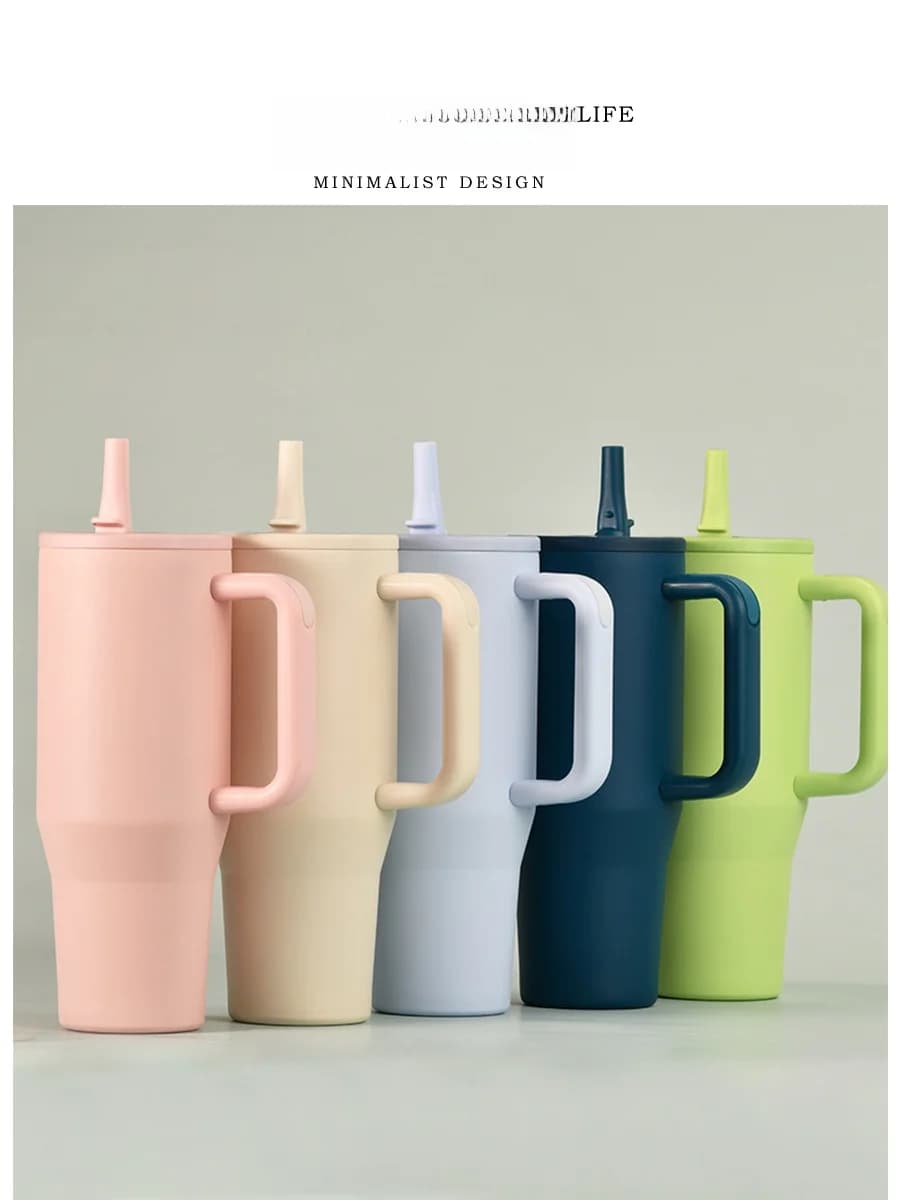 Bottiglia d'Acqua Isolata a Doppio Strato Tlife 40oz, Antigoccia, Coperchio in Acciaio Inox, Preservazione del Ghiaccio, Tazza Termica in Acciaio Inossidabile