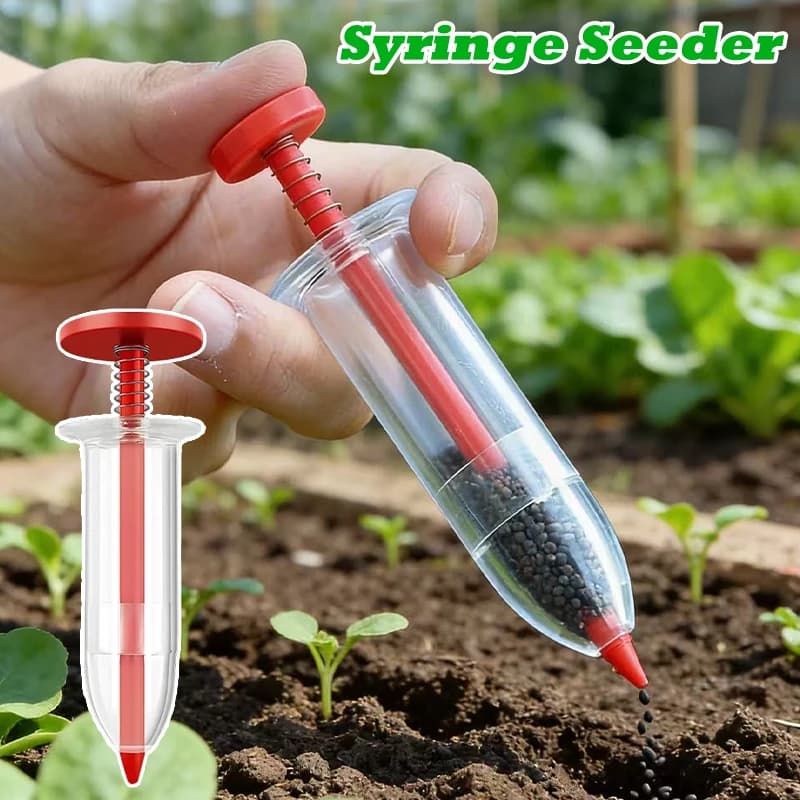 Attrezzo di Precisione Manuale 2-in-1 per Semina, Essenziale per Giardinaggio, Vasi e Aiuole, in Plastica ABS Resistente