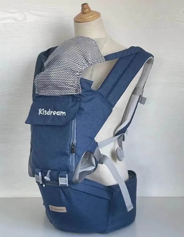 Multifunction Baby Carrier Hip Seat-Blue 6-in-1 Ways to Carry