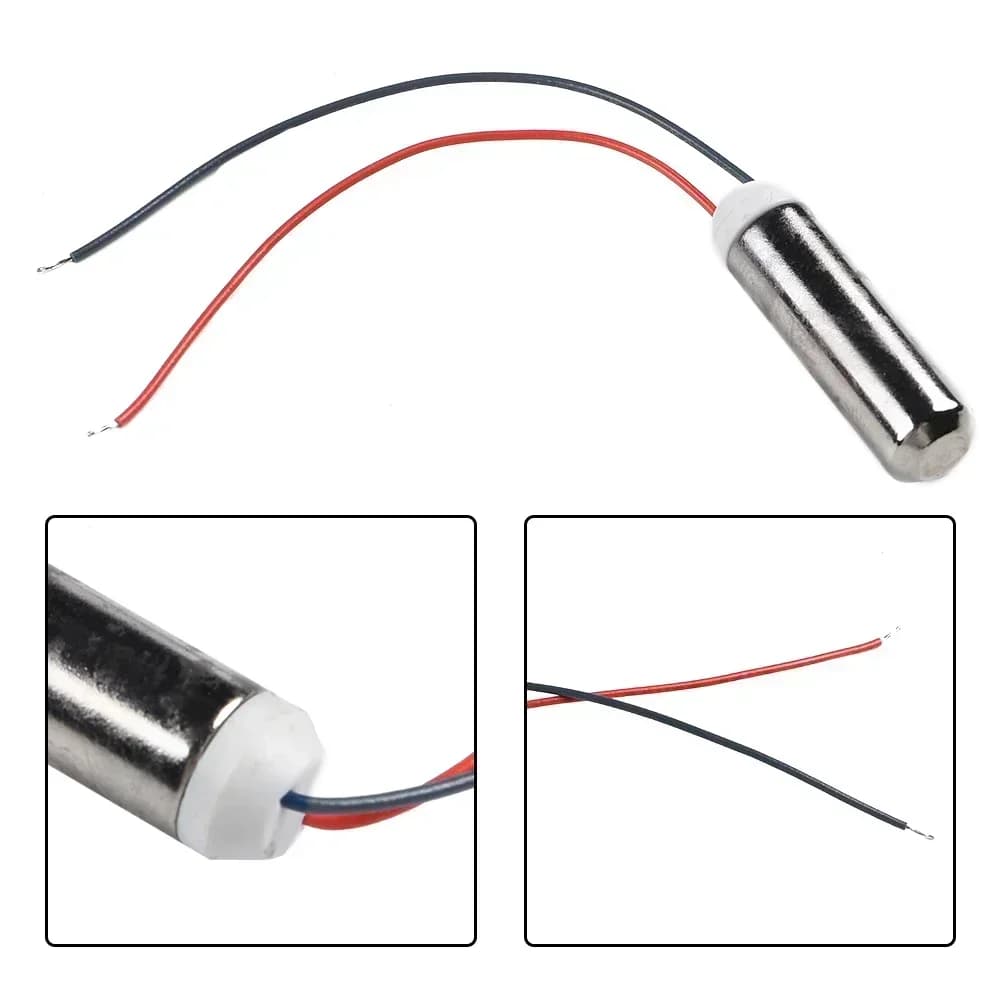 DC 1.5-3.7V 3V 18000rpm Coreless Motor Miniature Waterproof Vibration Motor Built-in for Toy Parts for Electric Toothbrush