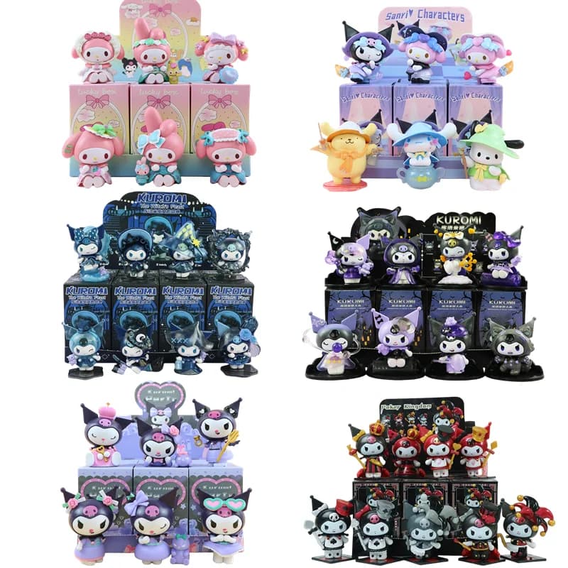 Kuromi Anime Figure Werewolf Series Magic Festival Series Collezione Modello Desktop Ornament Blind Box Toy Regalo del festival dei bambini