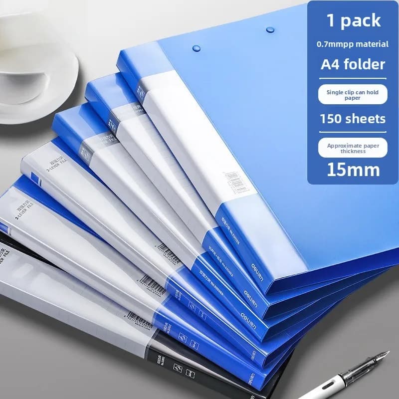 Portablocco A4 con Clip, Cartella Portadocumenti, Clip per Carta in PP, Portablocco in Plastica per Studenti, Strumento per Ufficio e Lavoro