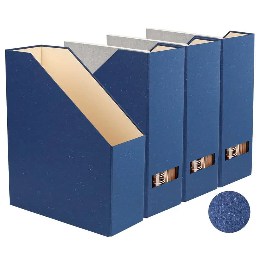 Portadocumenti e organizer da scrivania, organizer per libri in cartone e scatola portaoggetti per documenti, portariviste per Classro