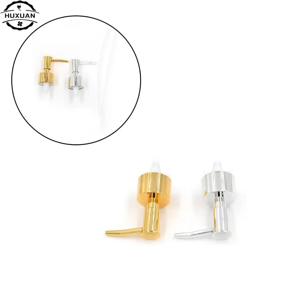 1Pc Lozione Gel Dispenser di Sapone di Plastica Della Pompa del Liquido di Ricambio Vaso Tubo Strumento di Oro Argento