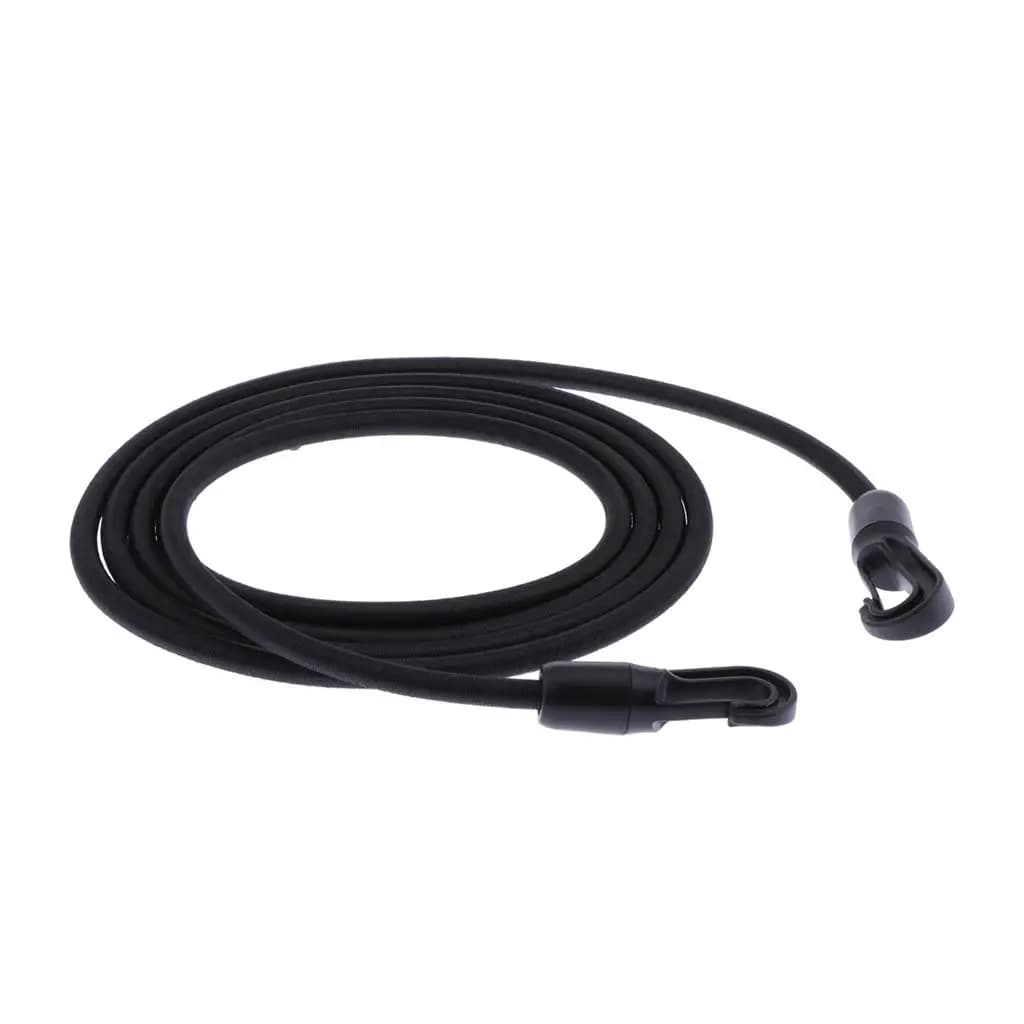 Corda Elastica Resistente con Clip Anticorrosione, Corda in Gomma Estensibile per Ancoraggio Barche, Teloni e Uso Generale