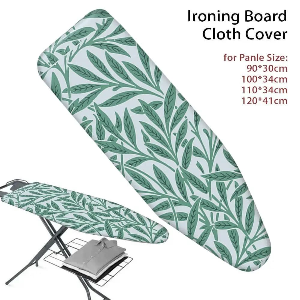 1 pezzo di copertura per asse da stiro resistente alle macchie con bordo elastico, imbottitura in cotone spesso, scudo termico in ferro, copertura in tessuto universale