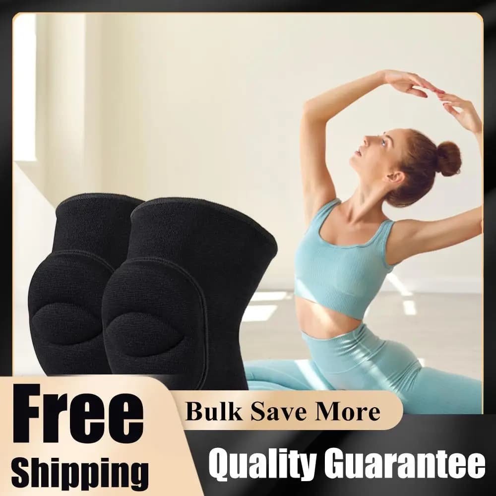 1 pair of breathable wrestling knee pads, multifunction compression knee pads, non-slip soft knee pads for volleyball and football