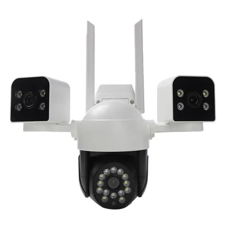 6MP Triple Lens Wireless wifi V380pro APP IP Camera Full Color AI Humanoid Detection Security CCTV Baby Monitor