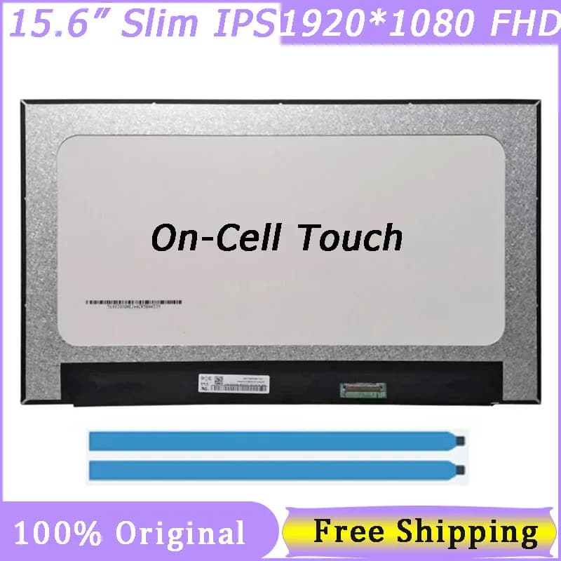 Schermo per laptop sottile da 15,6" a 40 pin NV156FHM-T0C NV156FHM T0C 1920*1080 FHD IPS Touch screen on-cell