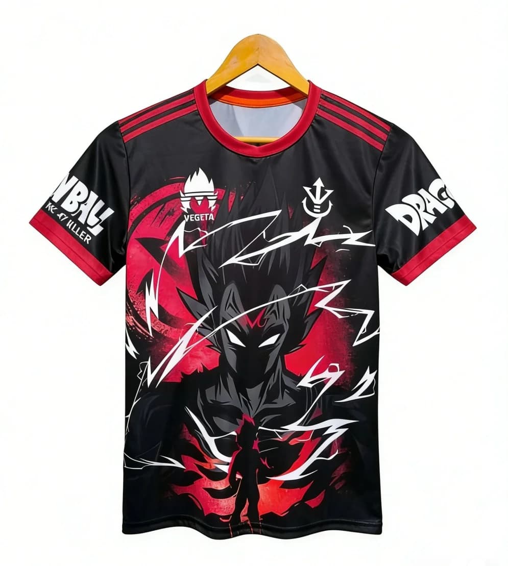 Nuova Maglia Anime Giapponese 2026 Dragon Ball Son Goku Edizione Speciale Repubblica del Cile UCH Abbigliamento Sportivo per Bambini e Adulti Top Oversize da Uomo