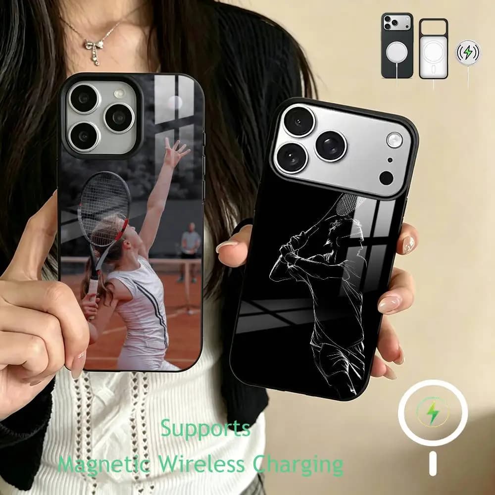 Tennis culture Phone Case For iPhone17,16,15,14,13,12,11 Plus,Pro Supports Magnetic Wireless Charging