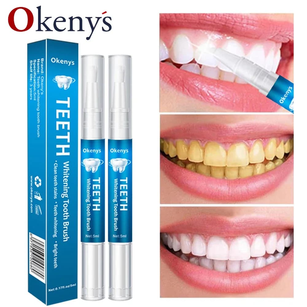 5ml Sbiancamento Dei Denti Penna Dente Gel Sbiancante Candeggina Rimuovere Le Macchie Igiene Orale Sorriso Istantaneo Sbiancamento Dei Denti Kit Siero di Pulizia