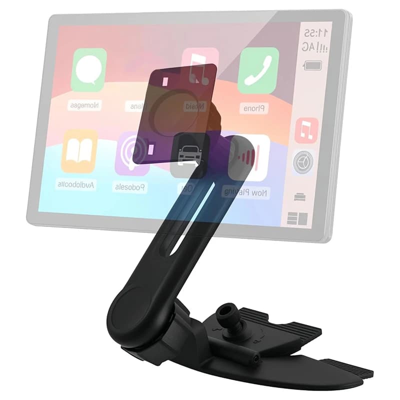 Supporto universale per lettore CD con testa a sfera da 17 mm, supporto per telefono e tablet da auto per display di navigazione Carplay Android Auto
