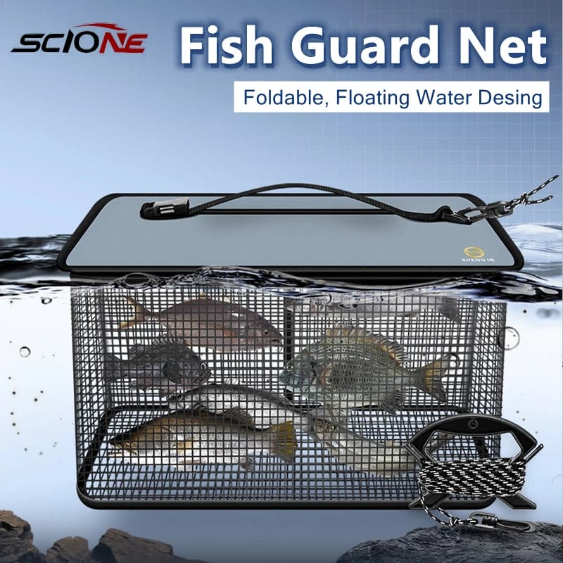 2023 Foldable Fish Protection Multifunction Metal Network EVA Bucket Fishing Box Thickness For Live Fish Outdoor Fishing Equipment XA132