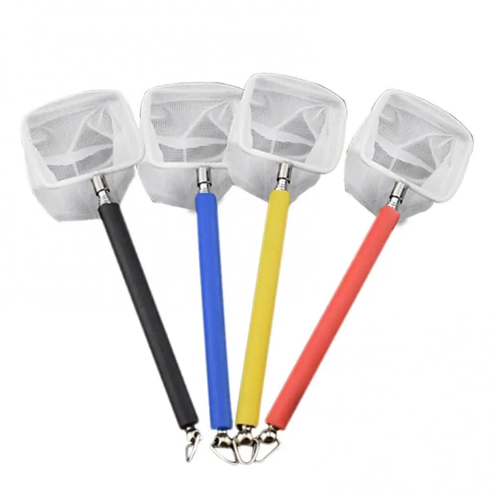 Accessorio per acquario in rete per rete da pesca telescopica regolabile mini portatile per gamberetti