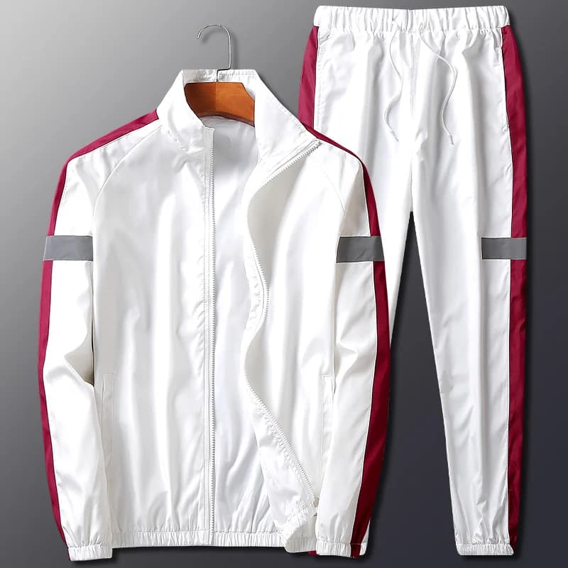 Set Tuta Sportiva da Uomo 2 Pezzi, Felpa con Cappuccio e Pantaloni Jogger, Abbigliamento Sportivo Maschile per Corsa e Jogging 2024