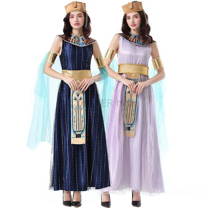 Costume di Halloween da donna Antico egiziano Cleopatra Carattere mitologico romano Abito arabo a tema mediorientale