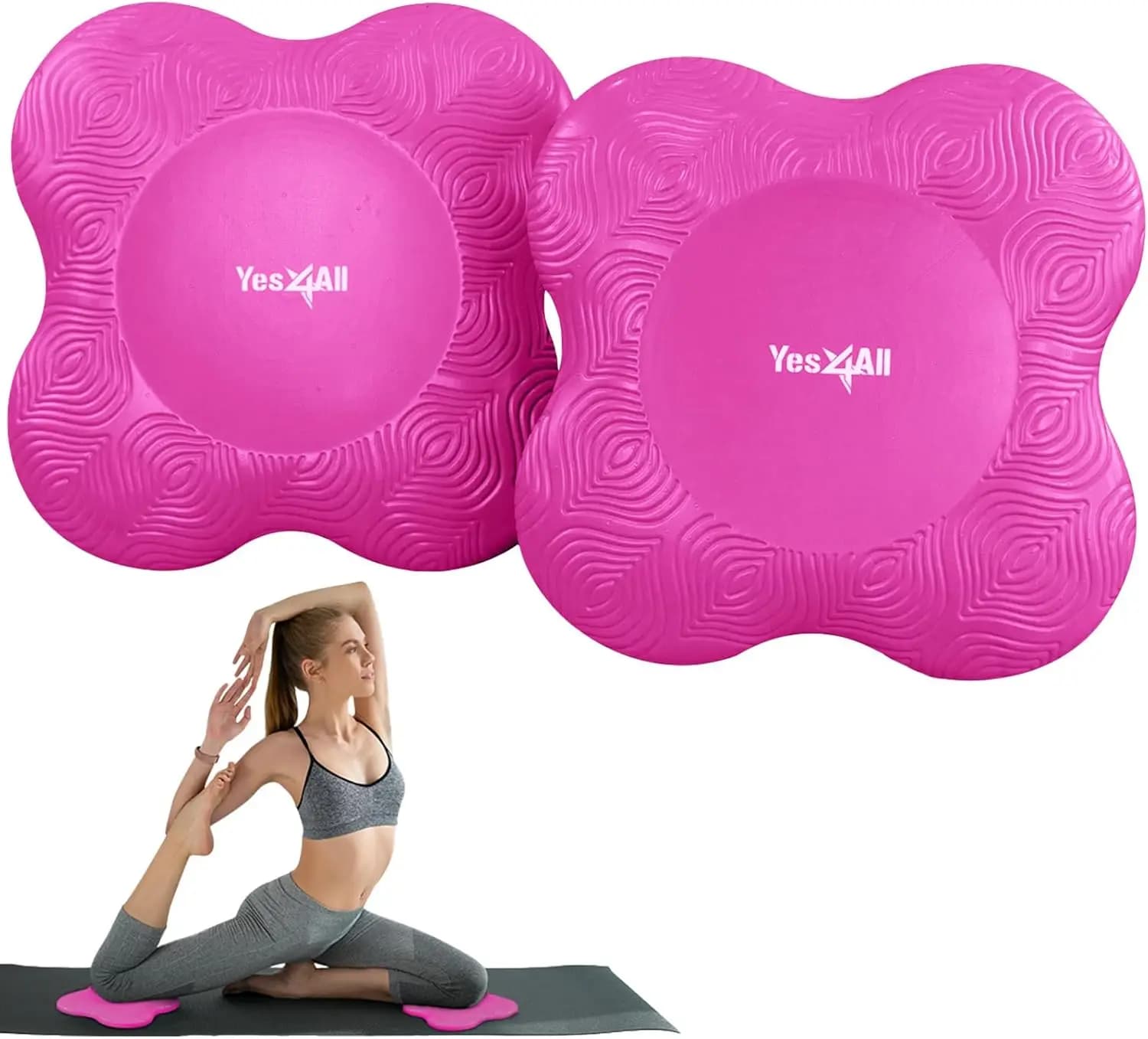Tappetini Yoga Premium per Casa e Studio, Antiscivolo ed Ecologici