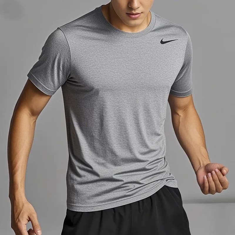 T-shirt casual da uomo Nike, girocollo, in cotone, traspirante, per sport, fitness, corsa, manica corta IB8898-091