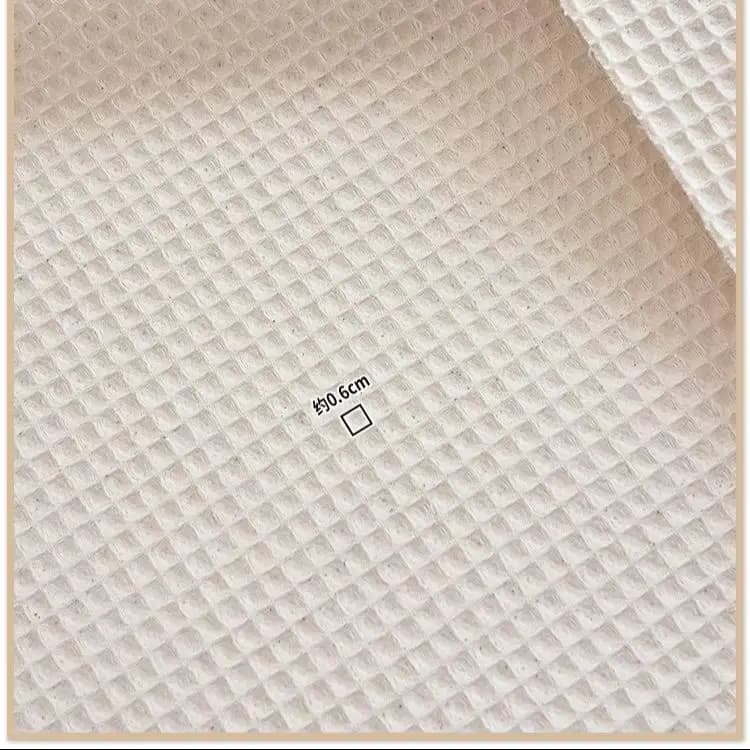 Comfortable cotton waffle fabric 110x50 cm 6 mm suitable for making bathrobes, pajamas, home decorations absorbent and breathable