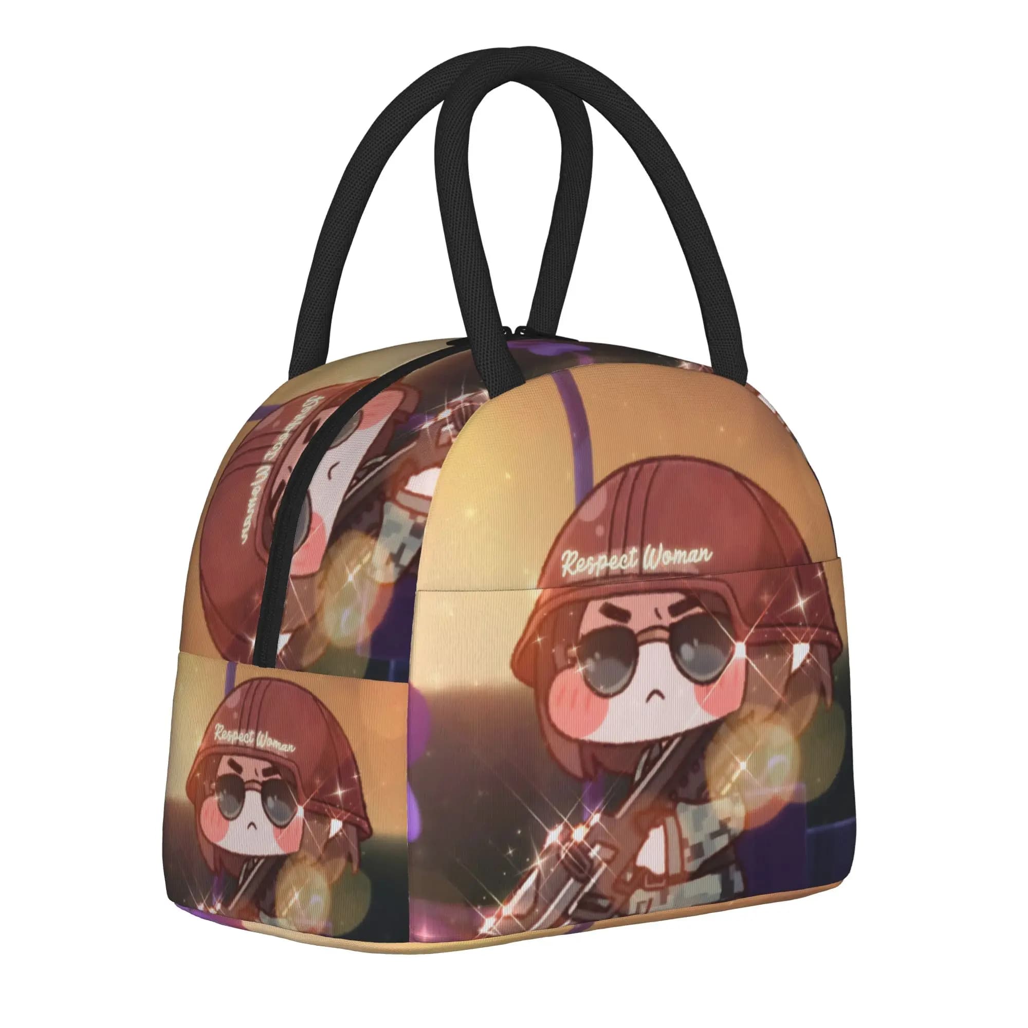 Trickcal C-Chibi Go Games Merch Borsa termica per il pranzo, borsa termica per picnic, borsa termica portatile per il pranzo