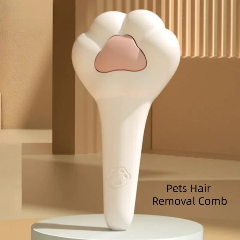 Cat Paw Design Pet Grooming Brush Soft Needle Massage Comb Self-clean Hair Remover for Cats Dogs Household Pet Tool
