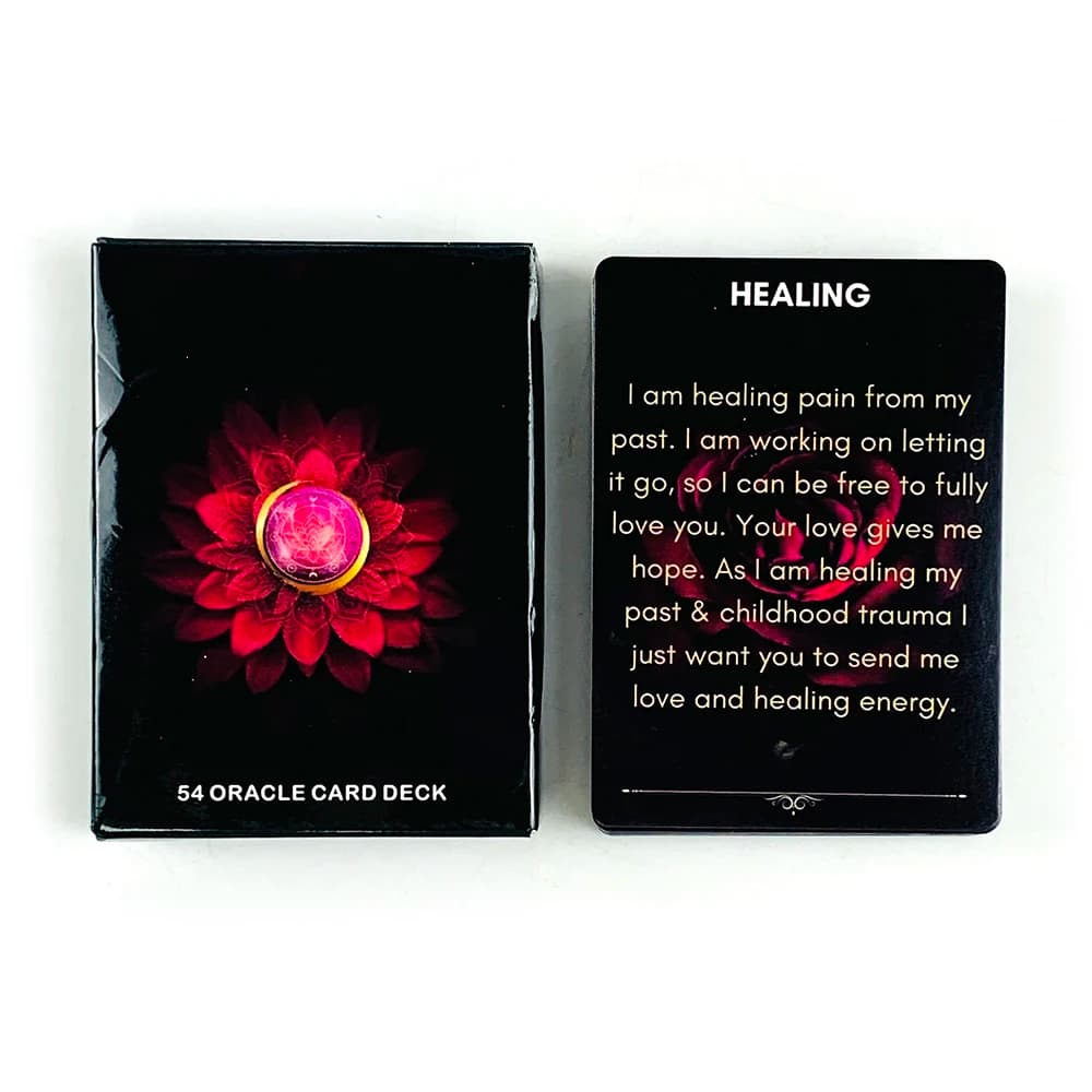 A 54 Oracle Cards For Confession Messages Love Message Prophecy Divination Board Game ,Anniversary Valentine's Day Gifts