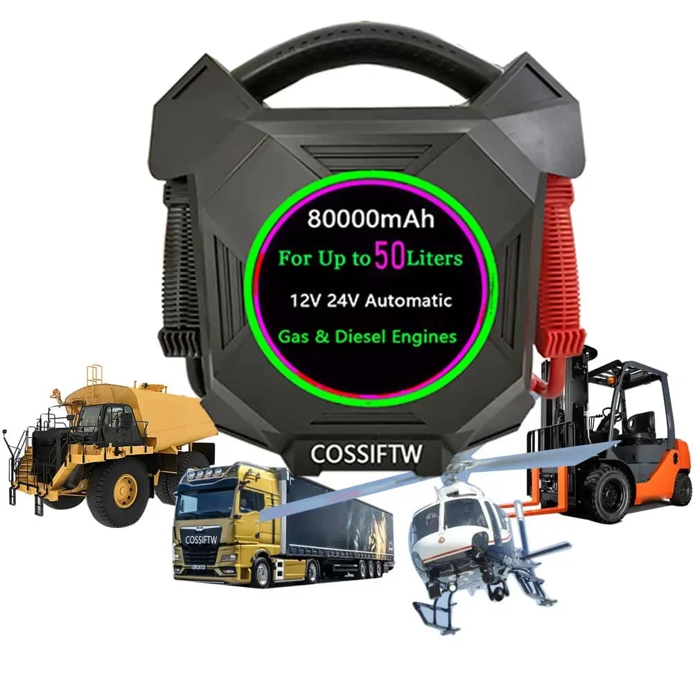 Avviatore di Emergenza Ultra-Potente da 80000mAh - Booster Batteria 18000A 12V/24V per Camion - OFFERTA SPECIALE