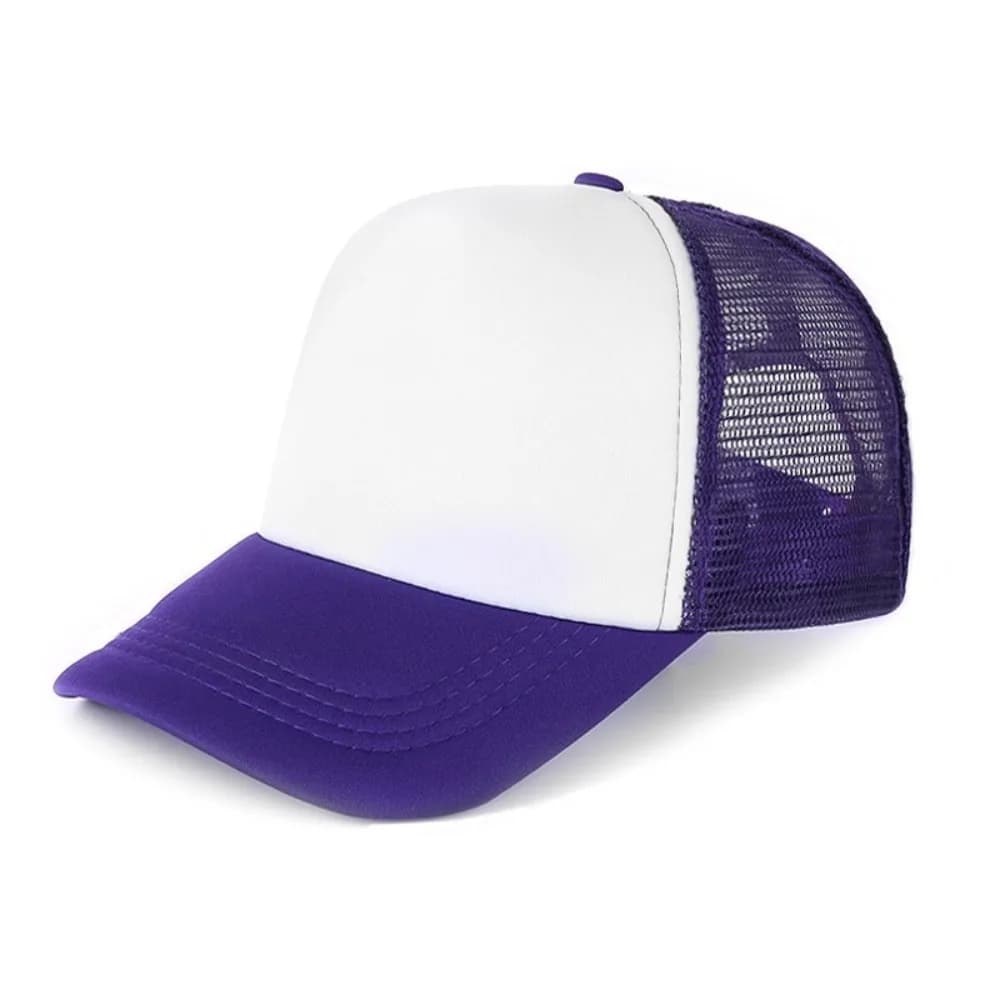 Unisex Spong Mesh Baseball Cap Breathable Adjustable Sun Visor Hat Wide Brim Sunscreen Hat Summer