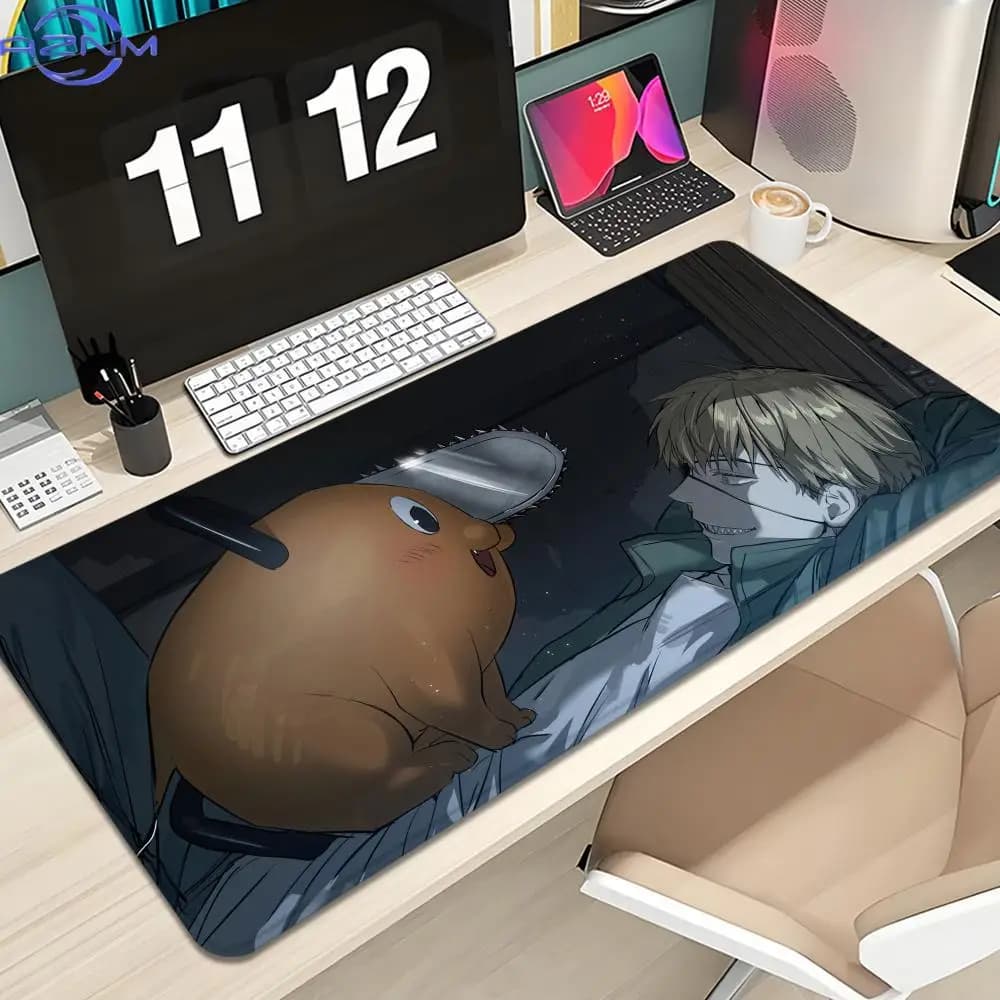 Pochita Chainsaw Man Mouse Pad Keyboard Mousepad large mm Desk Mat PC Gamer High definition printing Table pad