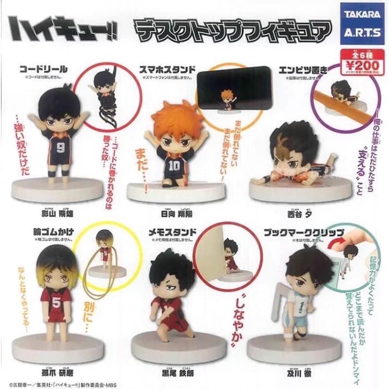T-ARTS pallavolo giovanile Hinata Shouyou Kageyama Tobio Black Tail Nishinoya Yuu Oikawa Tooru Table Top ciondolo regalo