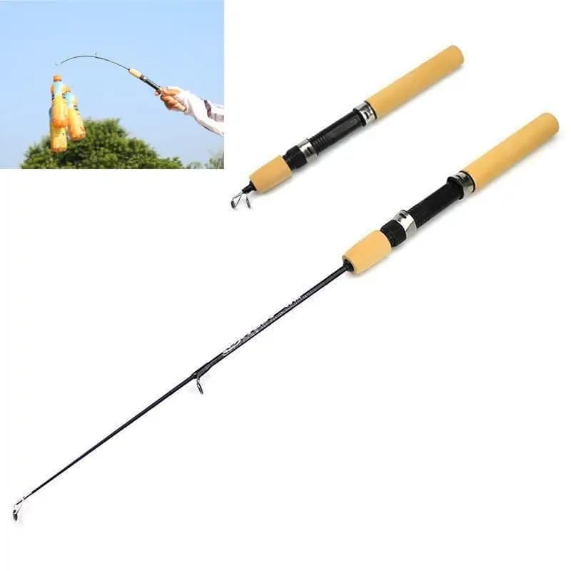 [LA] 1 Pezzo Canna da Pesca Ultraleggera per Pesca sul Ghiaccio Invernale, Canna da Pesca Portatile per Spinning e Casting sul Ghiaccio, Attrezzatura da Pesca Invernale