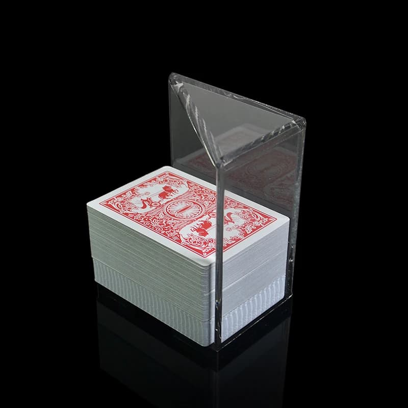 Casinò professionale in acrilico per poker, scatola per carte di scarto, scatola da poker Texas, accessori da tavolo per poker, scatola di immagazzinaggio, giochi da tavolo