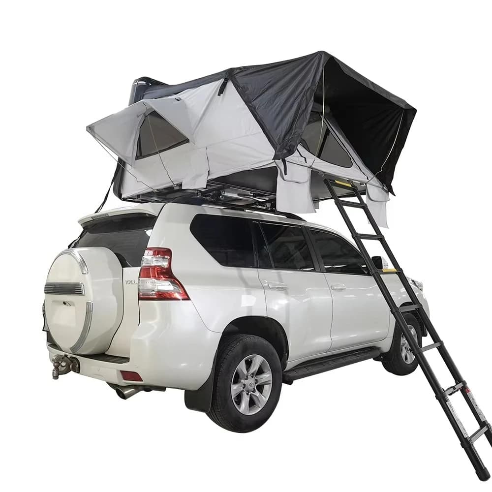 Tenda da Tetto per Auto da Campeggio, Fornitori di Tende da Tetto Triangolari Pop-up in ABS, Tenda Leggera da Tetto per Auto