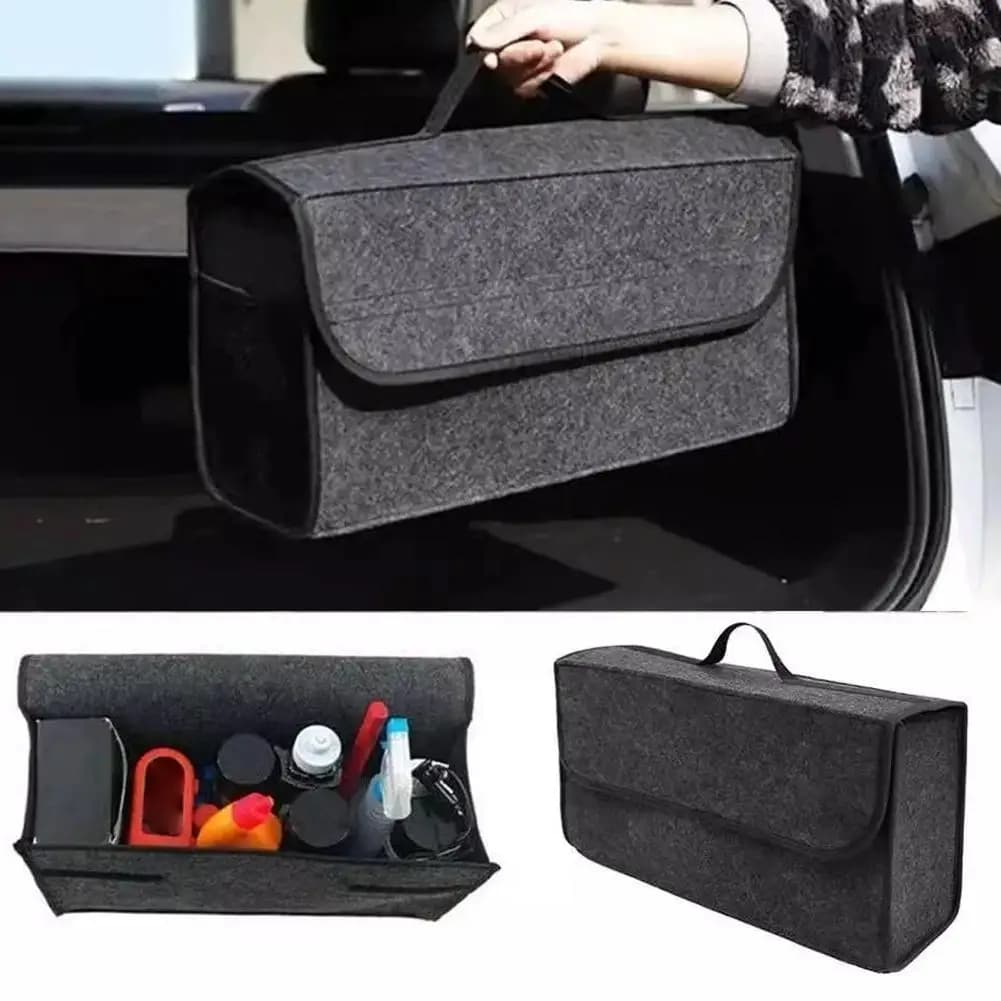 Grande antiscivolo bagagliaio di un'auto scatola di immagazzinaggio in feltro morbido accessori bagagliaio di un'auto borsa di smistamento universale scatola organizzatore in feltro morbido per yacht