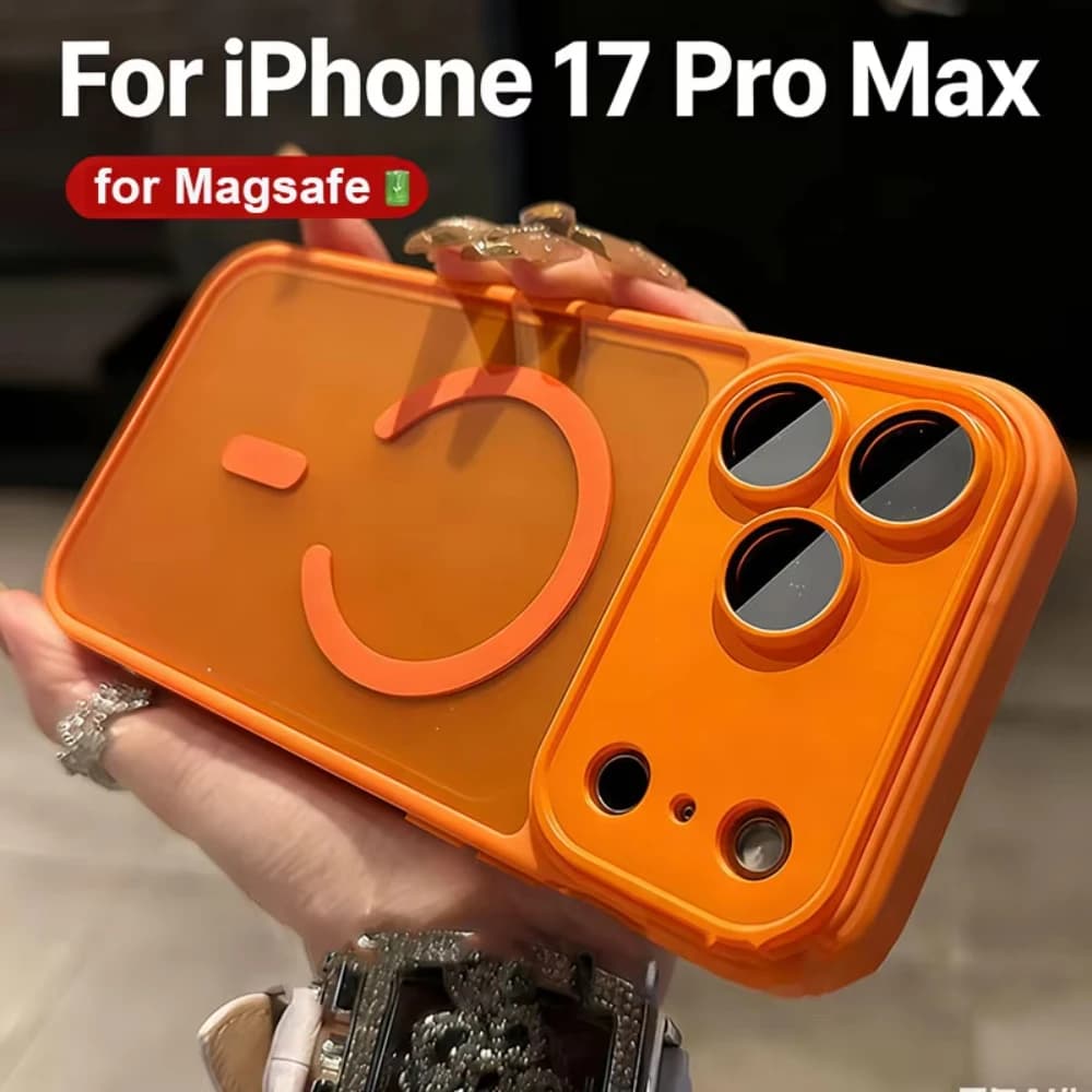 Luxury Frosted Phone Case For iPhone 17 Pro 16 15 14 13 12 11 Pro Max Plus Air For Magsafe Capa Matte Transparent Magnetic Cover