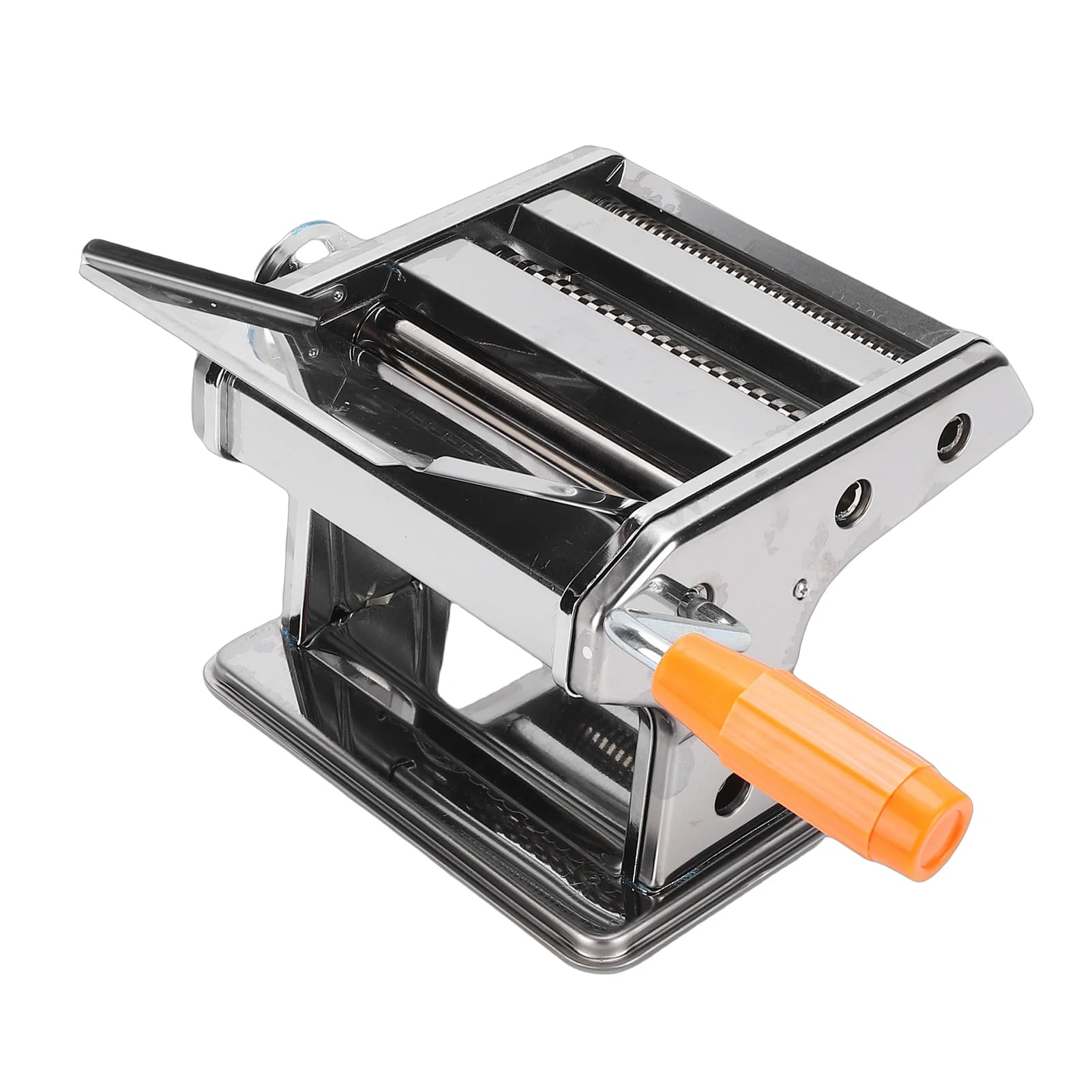 Manual Pasta Maker Machine Multifunctional Adjustable Noodle Maker Machine with Hand Crank and Cutter for Spaghetti Fettuccini