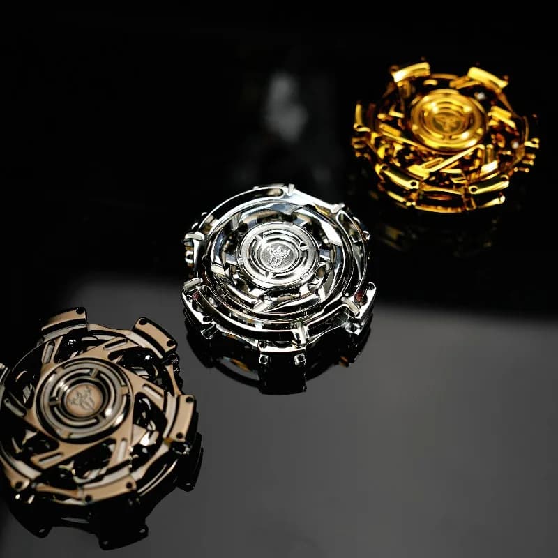 Anello francese EDC collegato in acciaio inossidabile composito multifunzionale a 4 strati meccanico Fidget Spinner giocattolo da tavolo di decompressione