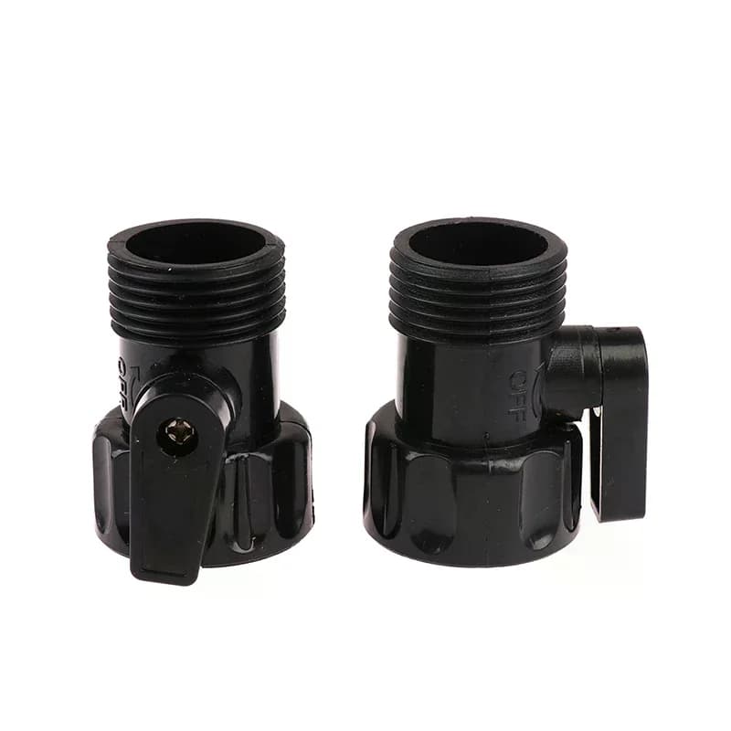 2Pcs Garden Irrigation Valve 3/4" Male to Female Thread Extend Hose Switch