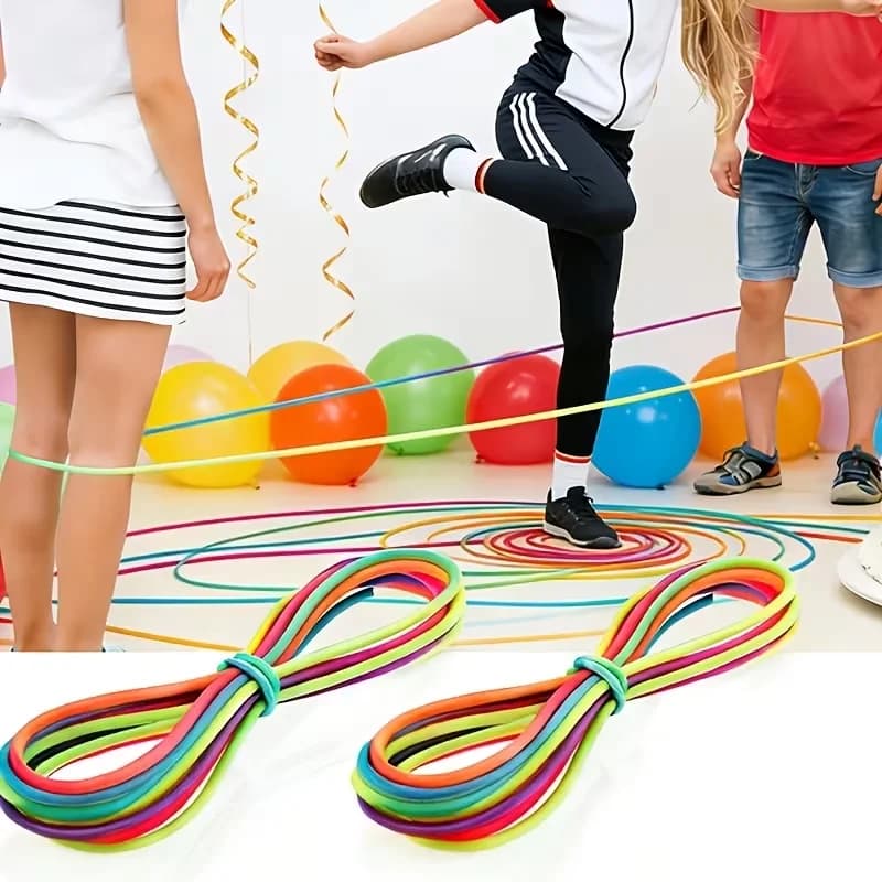 Flexible jump rope | Rubber bead rope and string, very suitable as stuffing for gift bags and birthday party gifts